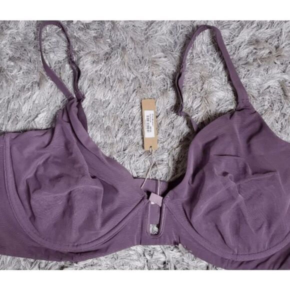 Skims NWT size 32A sheer mesh one wire bra - plum - Picture 5 of 5
